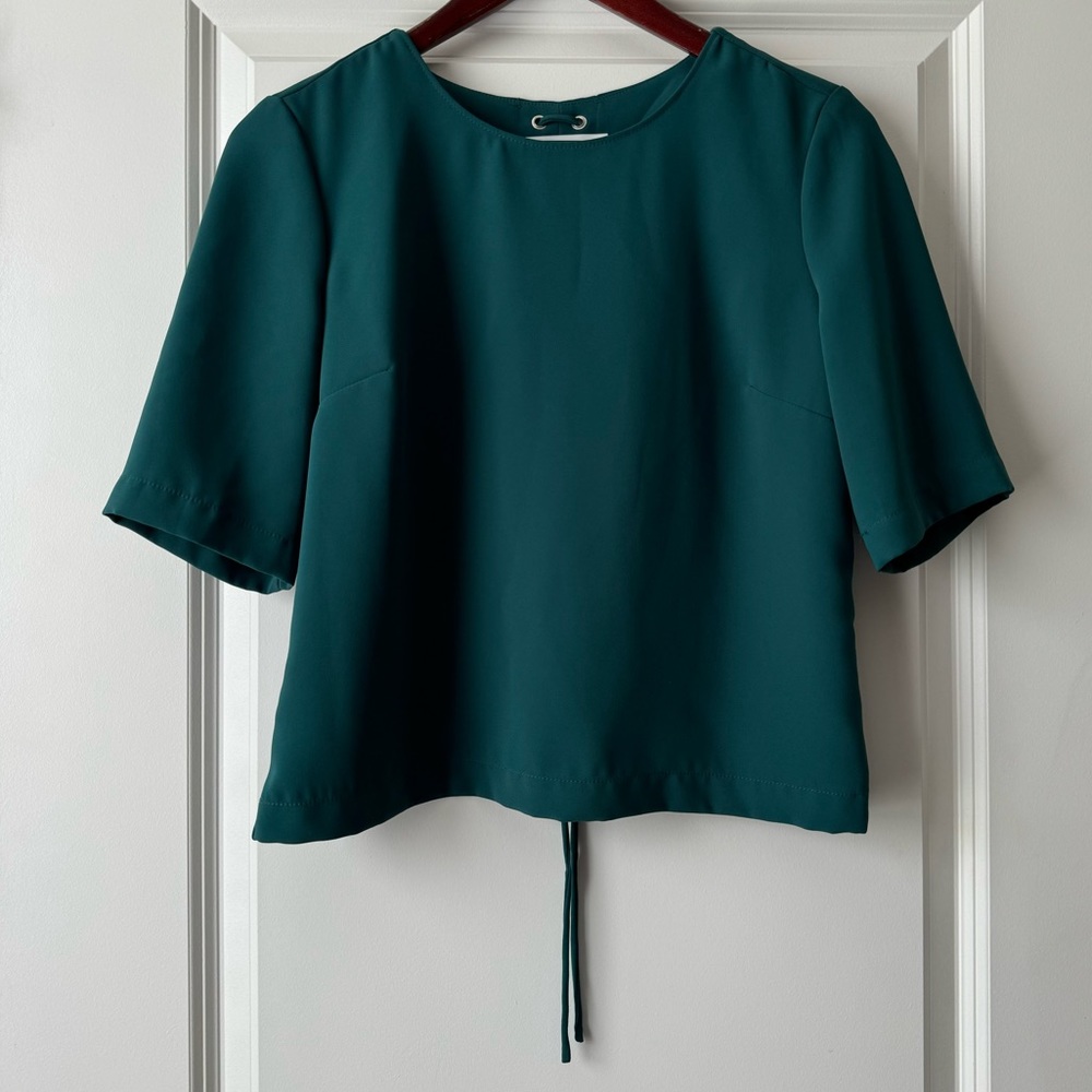 Amanda Uprichard Wakefield Lace-Up Back Top